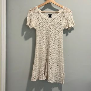 White Crochet Swim Cover Up